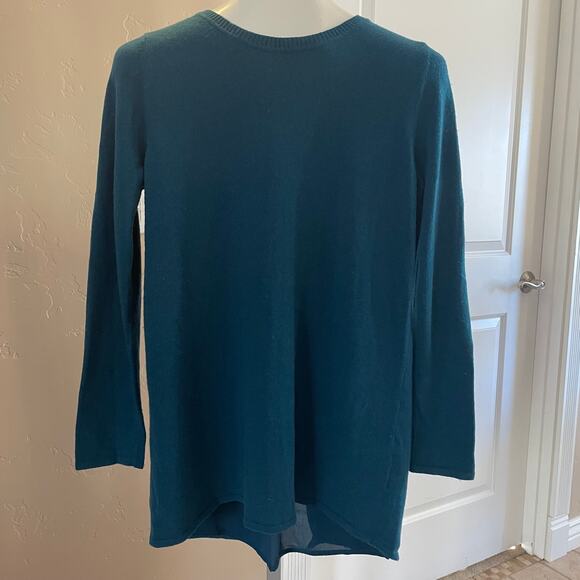 Soft Surroundings Sweater Medium Long Open Back - Picture 1 of 7
